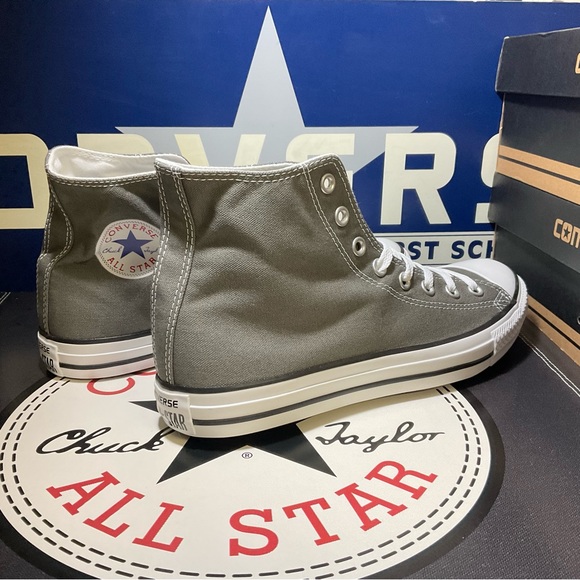 Converse Men's Chuck Taylor Charcoal High Top - Picture 4 of 6